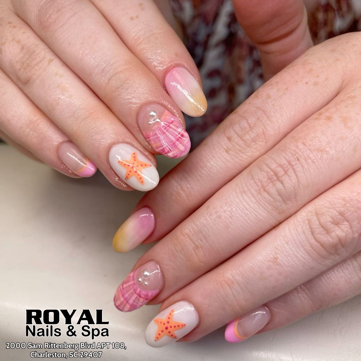 Royal Nails West Ashley LLC nail work in Charleston, South Carolina